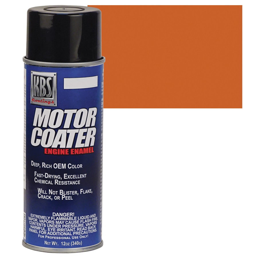 KBS Motor Coater Engine Enamel - Street Hemi Orange, Aerosol